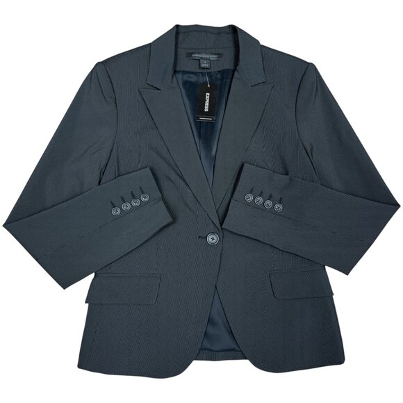 NWT Women's EXPRESS Design Studio Pinstripe Blazer |‎ Size 8 - Picture 1 of 10